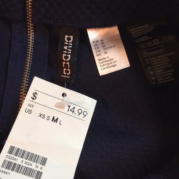 H&M navy swing skirt, fun & flirty, NEW with tags! - Picture 4 of 5